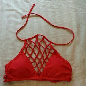 NEW RESERVED Damsel red bikini top